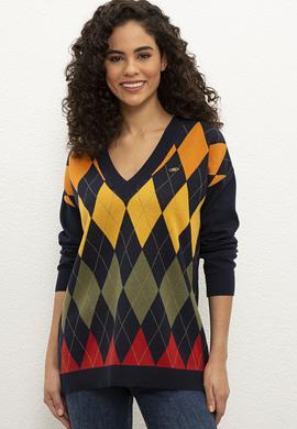 Kadın Lacivert Kazak - 50226766011