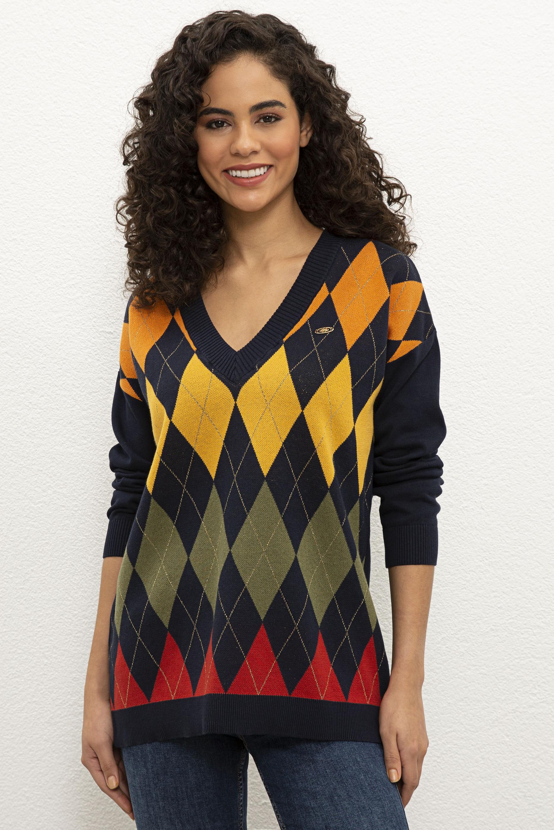 Kadın Lacivert Kazak