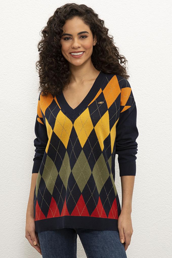 Kadın Lacivert Kazak