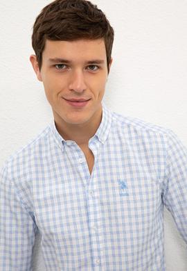 Erkek Mavi Gömlek Uzunkol - 50231351005