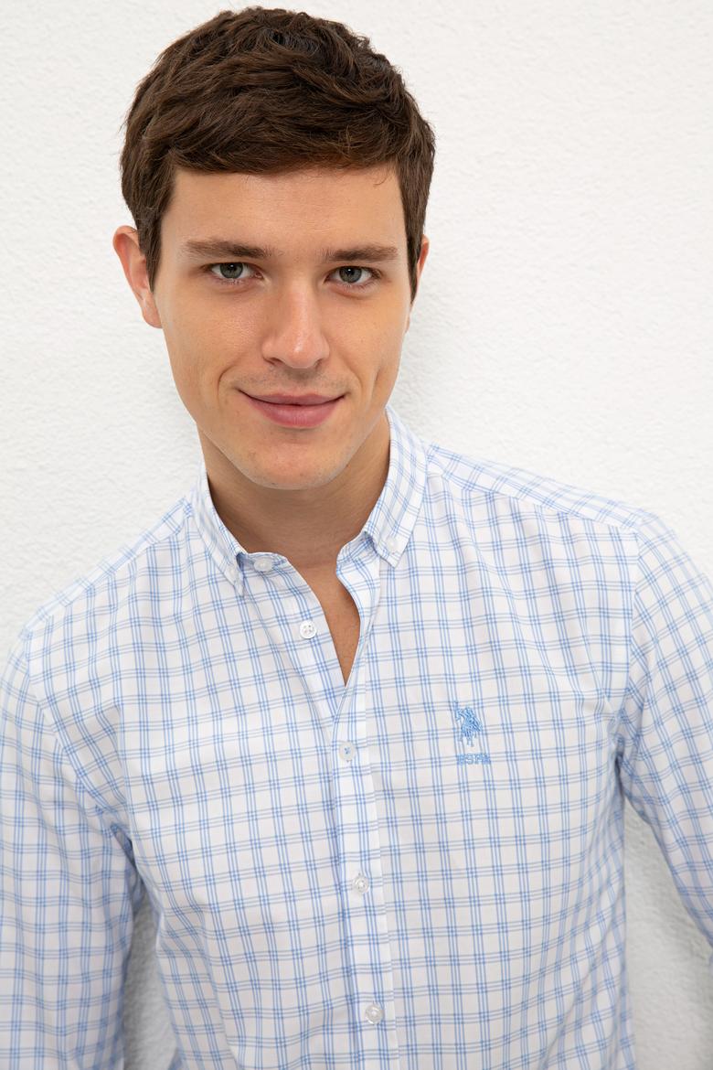 Erkek Mavi Gömlek Uzunkol - 50231351005