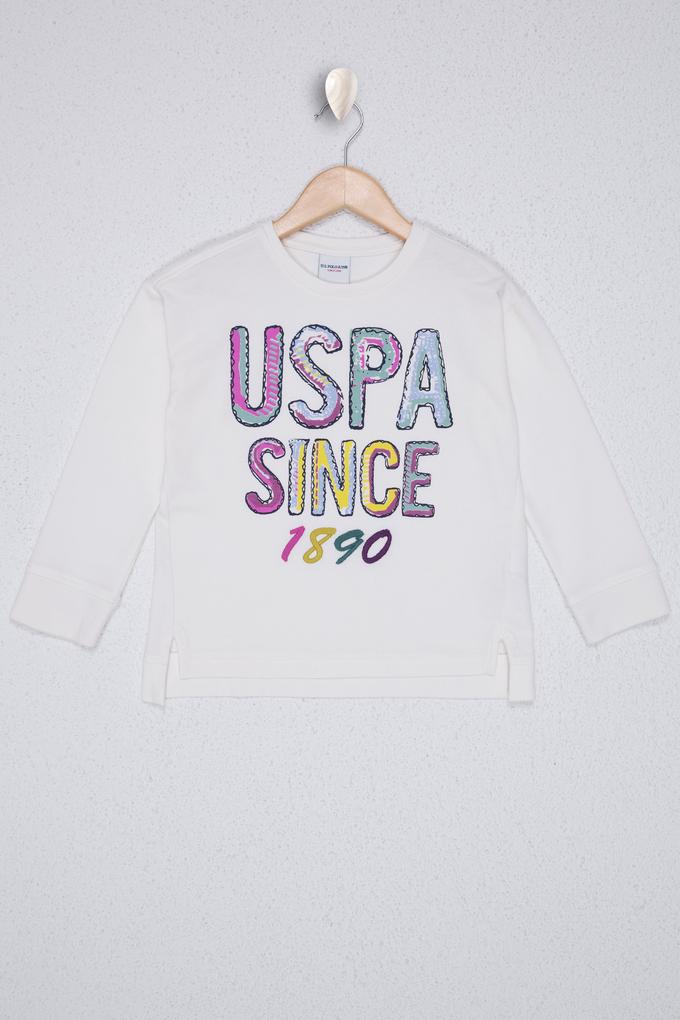 Kız Çocuk Beyaz Sweatshirt