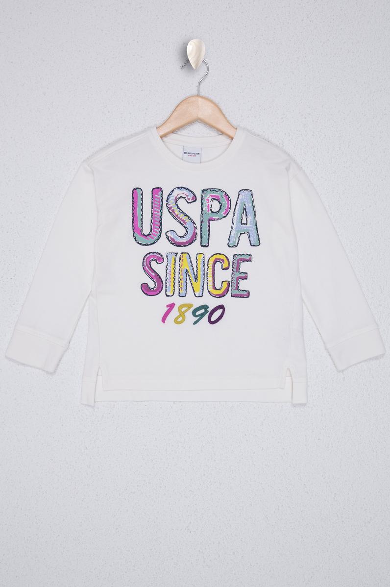 Kız Çocuk Beyaz Sweatshirt