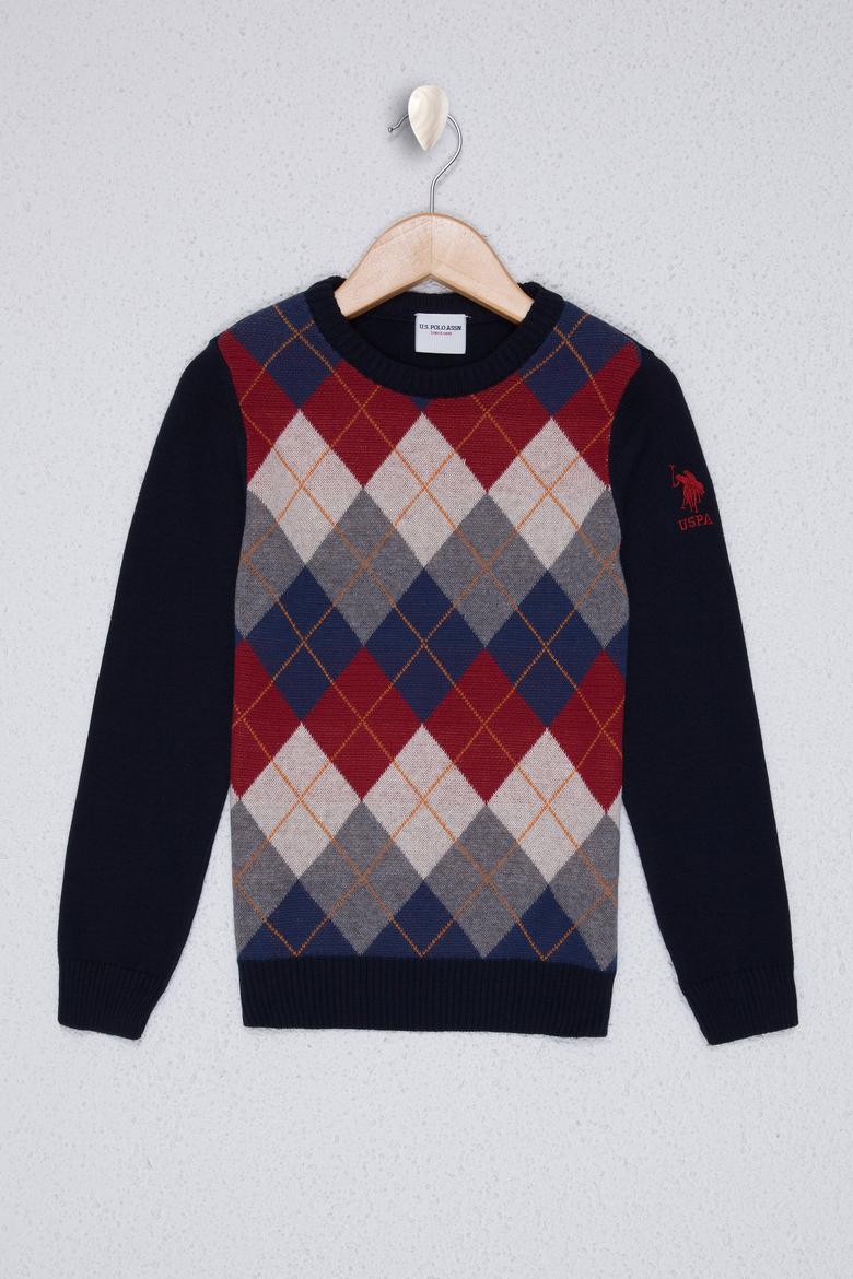 Erkek Çocuk Lacivert Triko Kazak