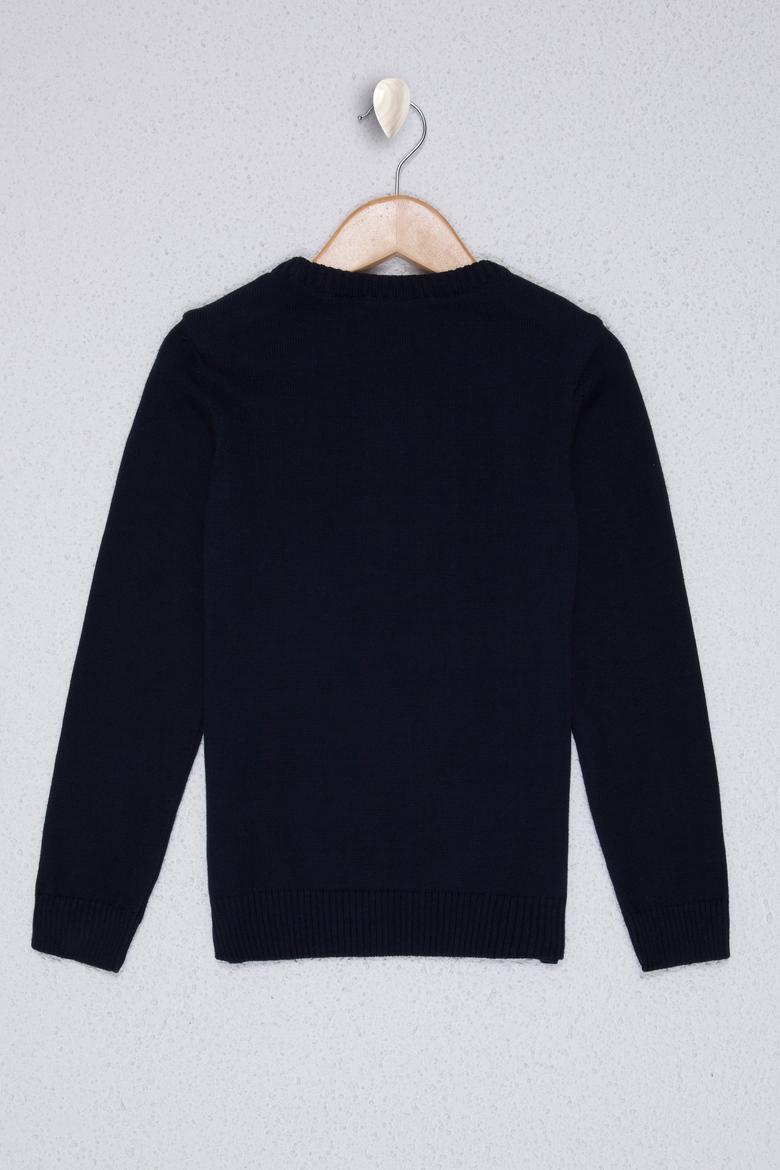 Erkek Çocuk Lacivert Triko Kazak - 50229669008