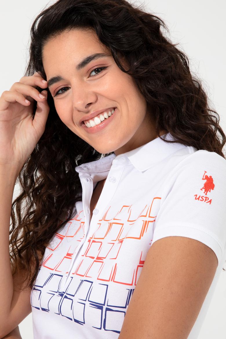 Kadın Kırmızı Polo Yaka Tişört - 50248987012