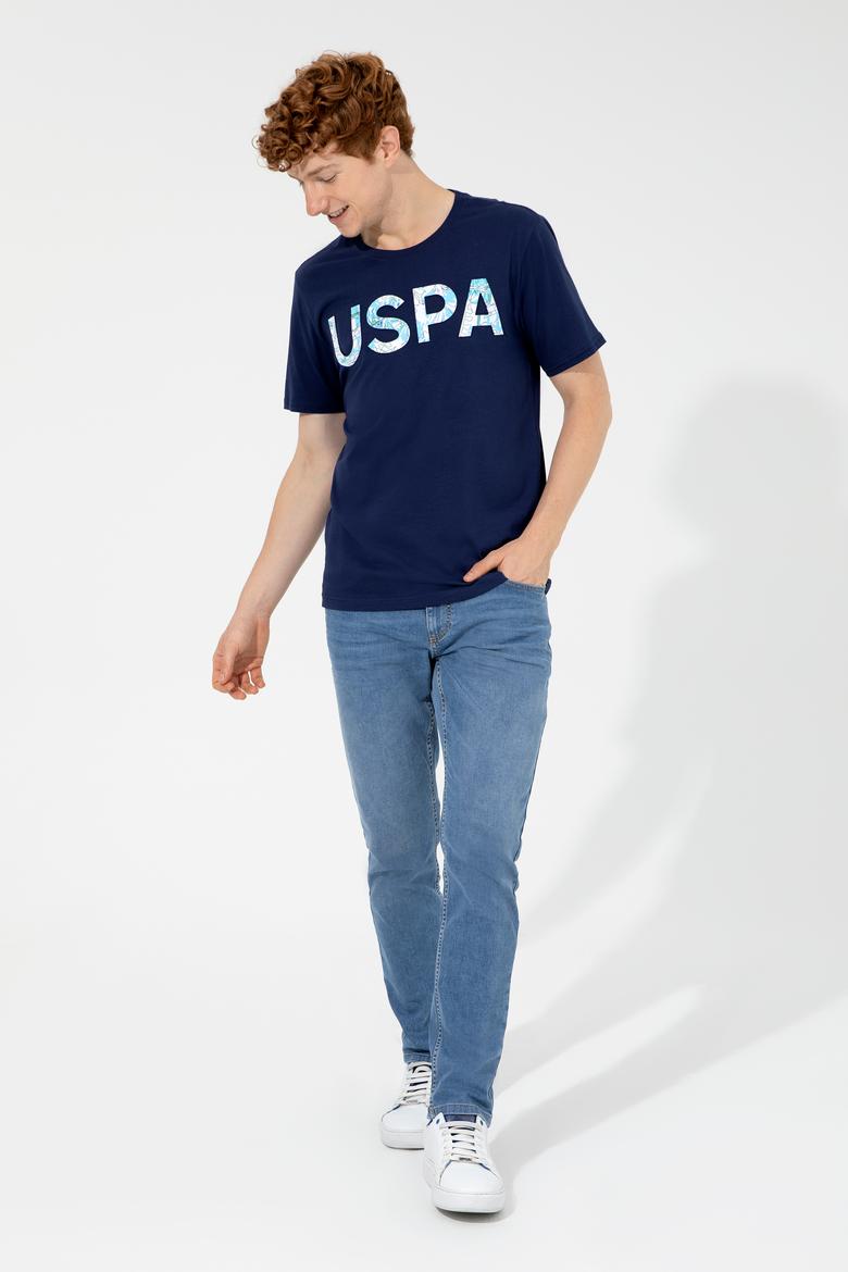 Erkek Lacivert Bisiklet Yaka Tişört