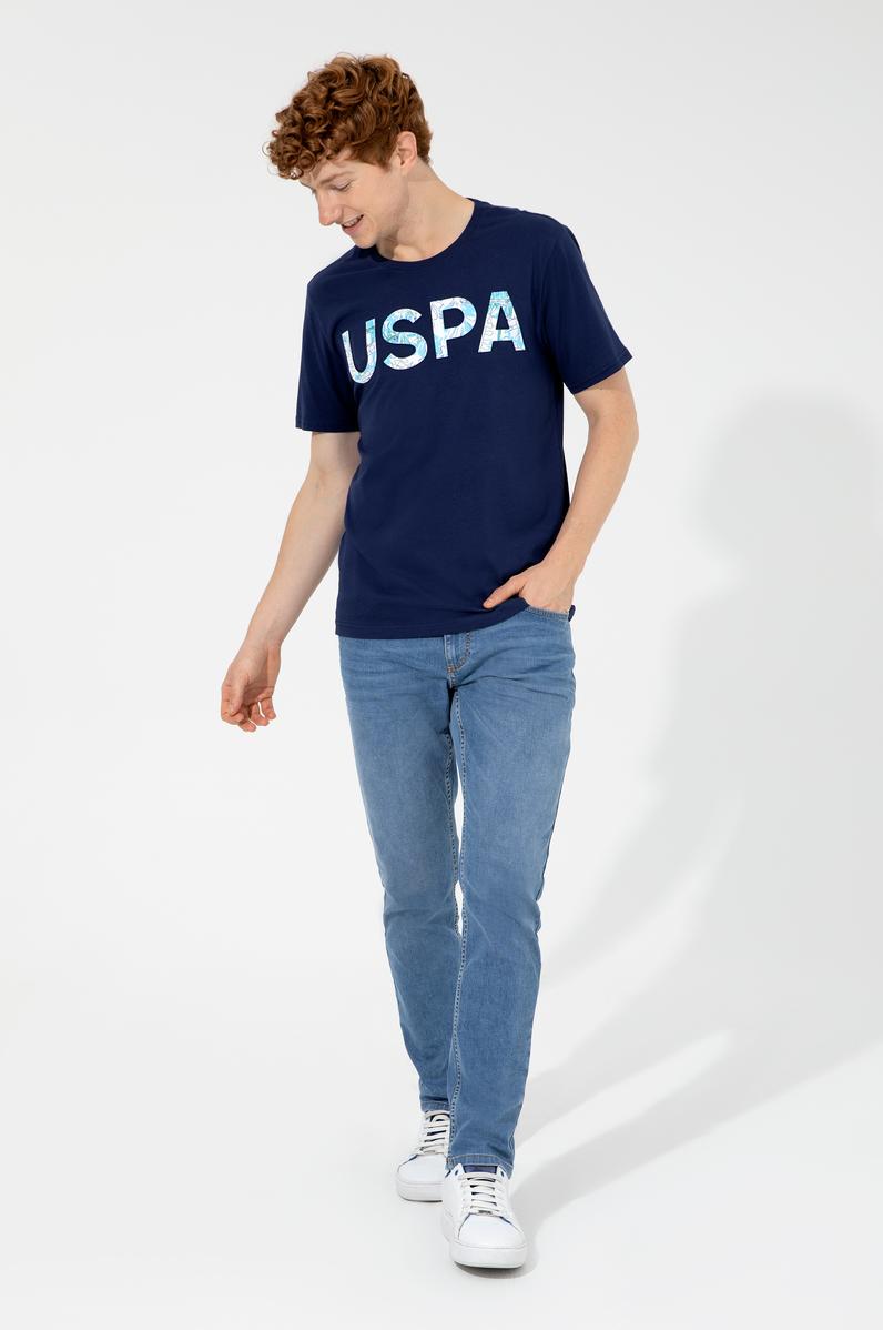 Erkek Lacivert Bisiklet Yaka Tişört