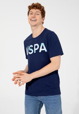 Erkek Lacivert Bisiklet Yaka Tişört - 50248598015