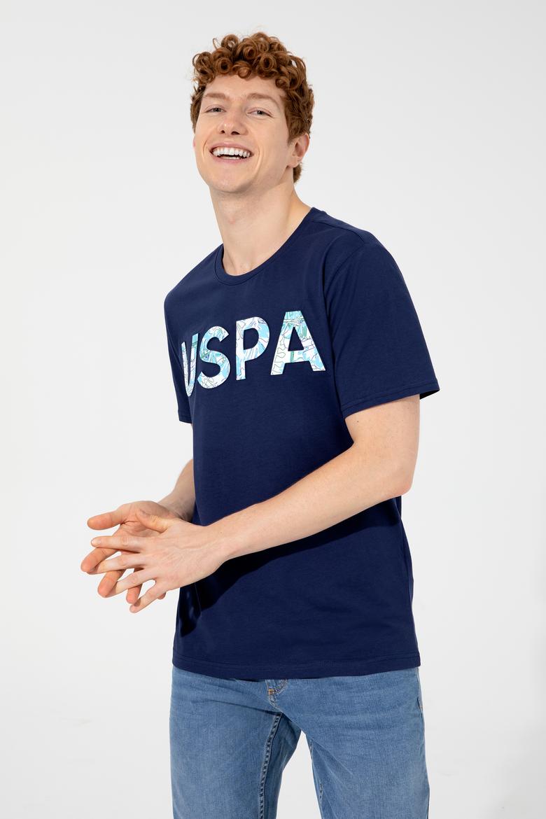 Erkek Lacivert Bisiklet Yaka Tişört - 50248598015