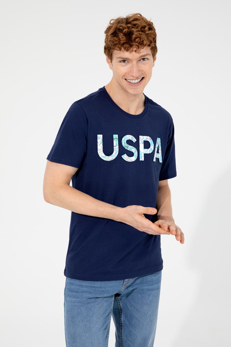 Erkek Lacivert Bisiklet Yaka Tişört - 50248598015