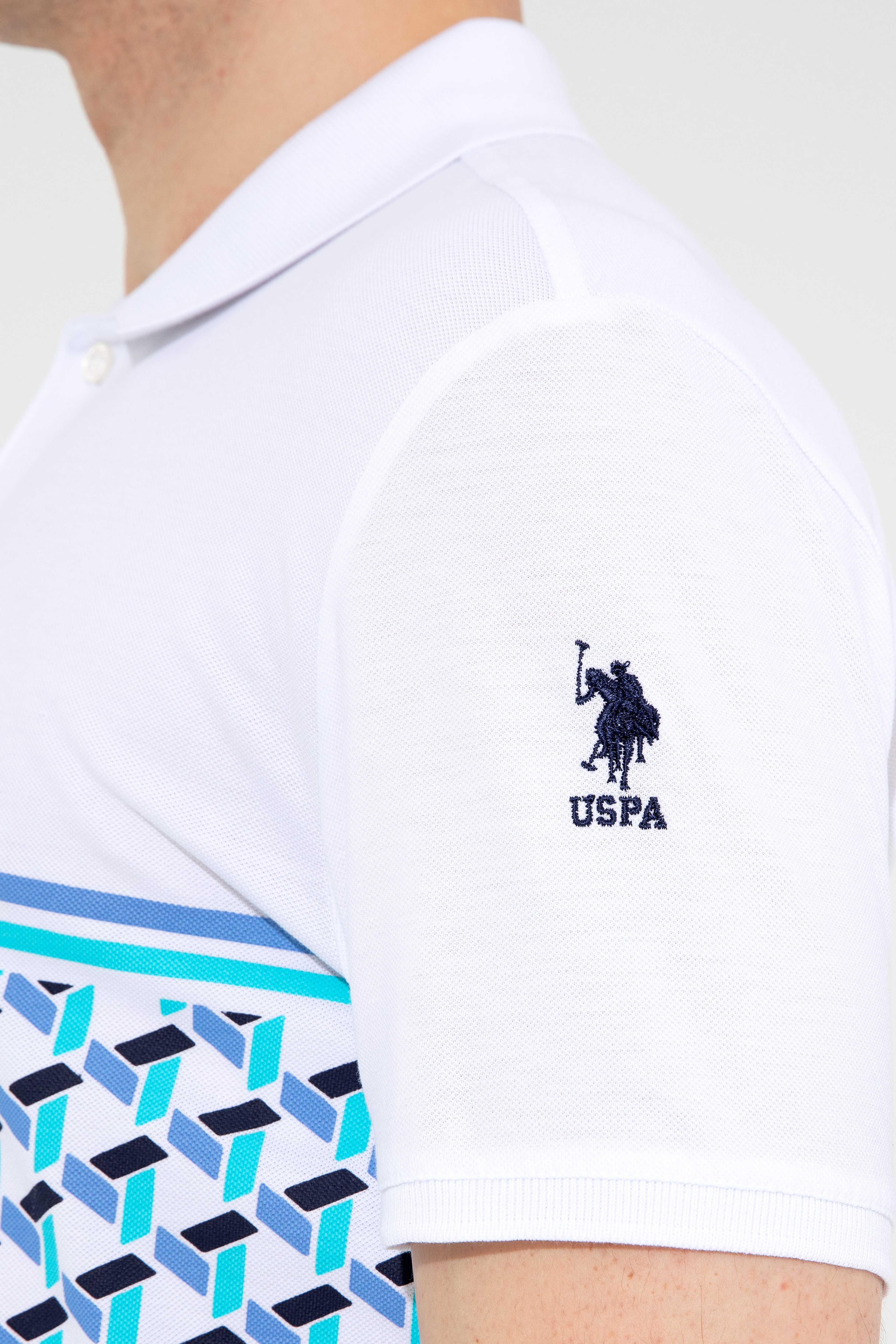 Erkek Koyu Mavi Polo Yaka T-Shirt - Image 7