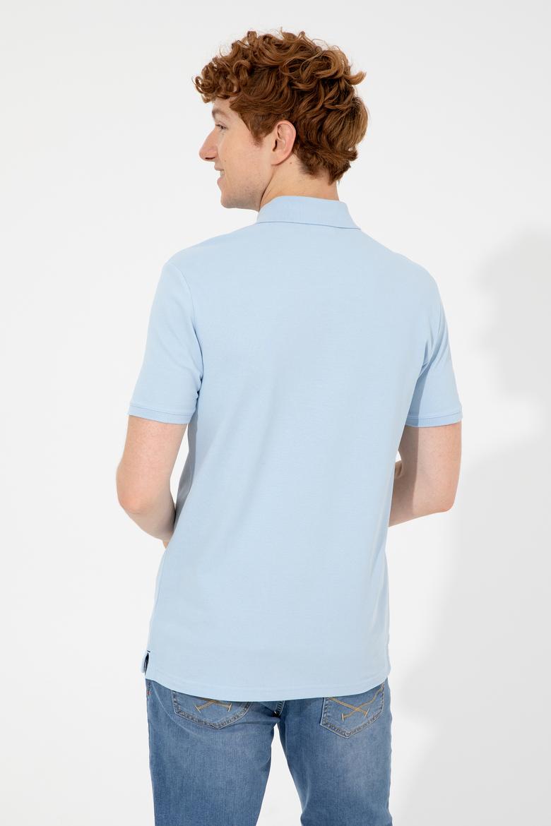Erkek Açık Mavi Basic Tişört - 50248556010