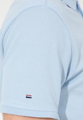 Erkek Açık Mavi Basic Tişört - 50248556010