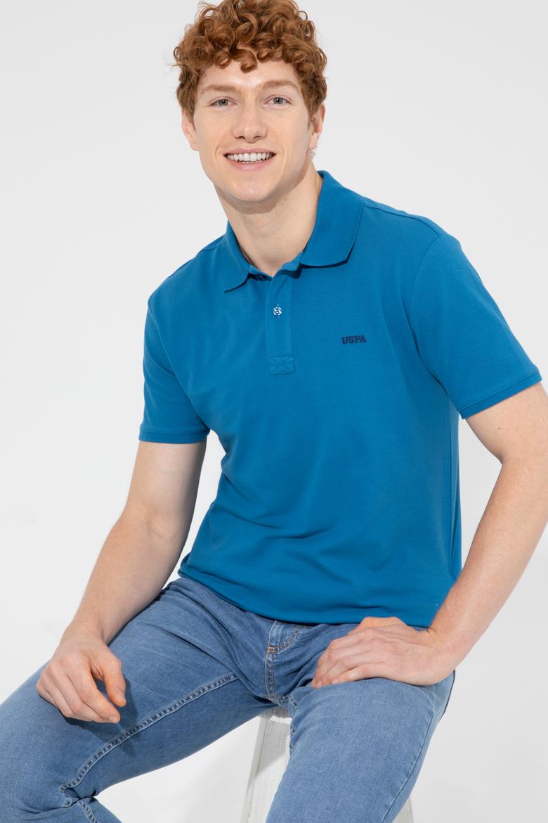 Erkek Petrol Basic Polo Yaka Tişört