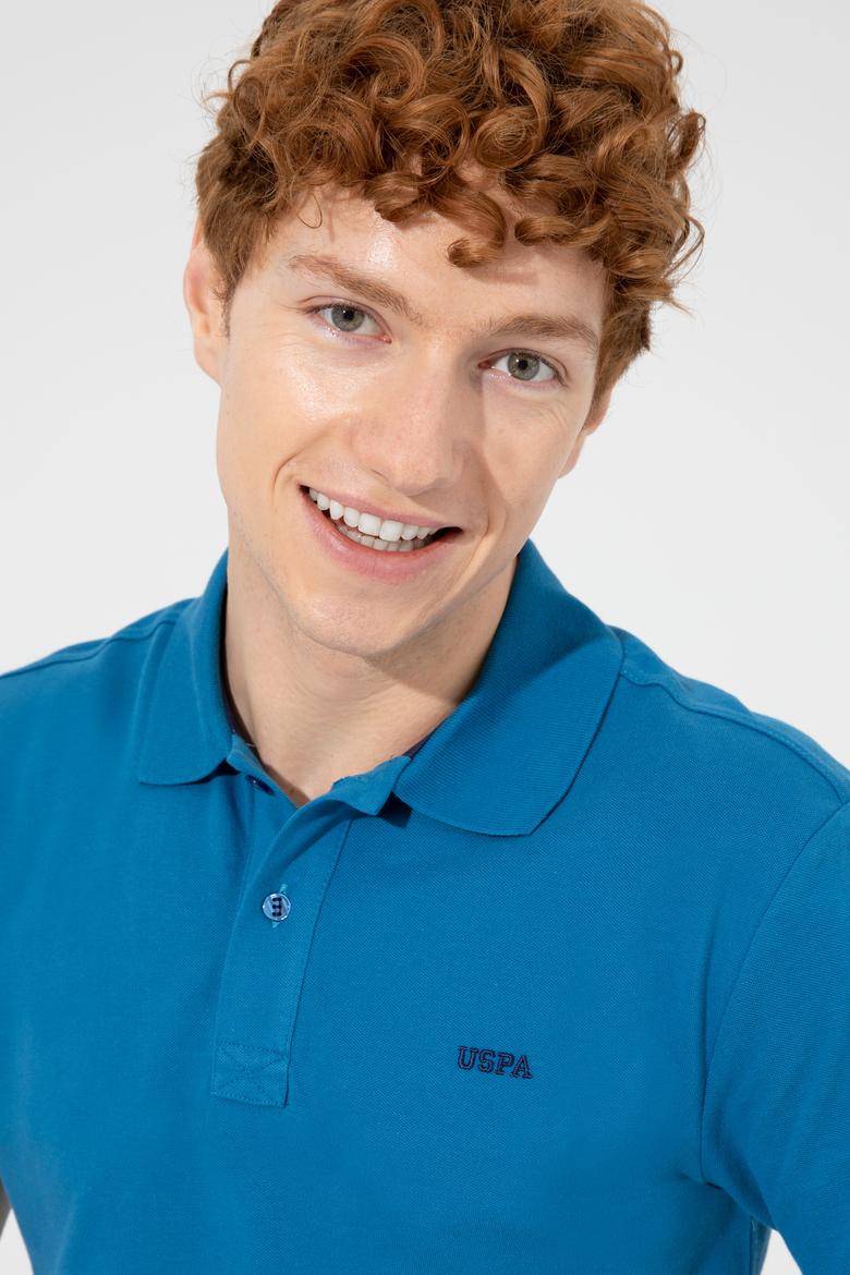 Erkek Petrol Basic Polo Yaka Tişört - 50251701158