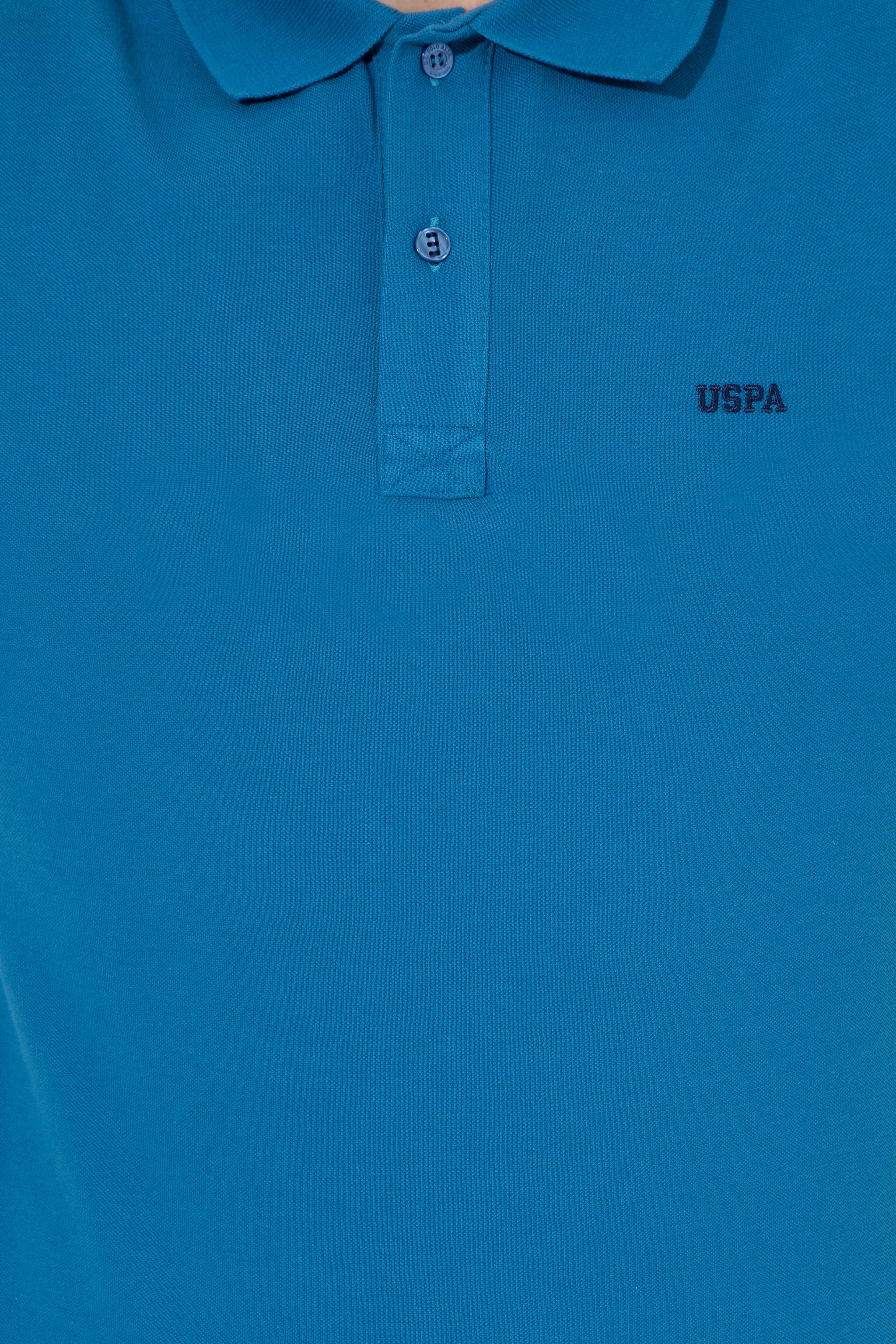 Erkek Petrol Basic Polo Yaka Tişört - Image 6