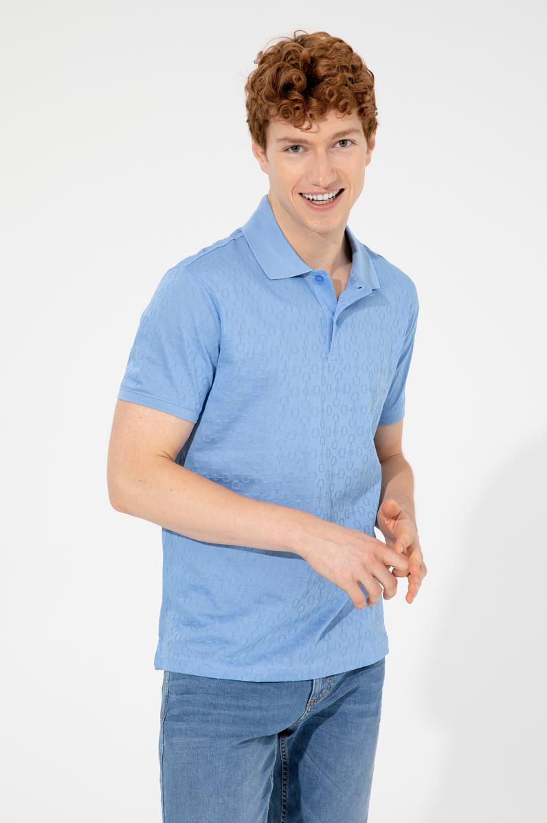 Erkek Koyu Mavi Polo Yaka Tişört