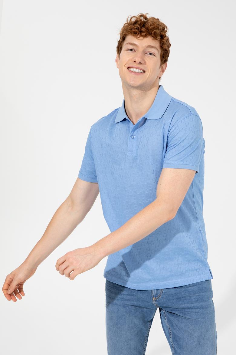 Erkek Koyu Mavi Polo Yaka Tişört - 50249184009