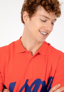 Erkek Kırmızı Polo Yaka Tişört - 50249138021