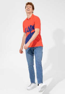 Erkek Kırmızı Polo Yaka Tişört - 50249138021