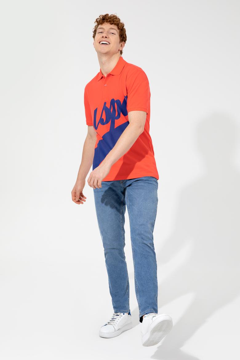 Erkek Kırmızı Polo Yaka Tişört - 50249138021