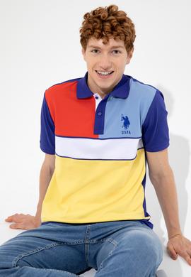 Erkek Mavi Polo Yaka Tişört - 50249191017