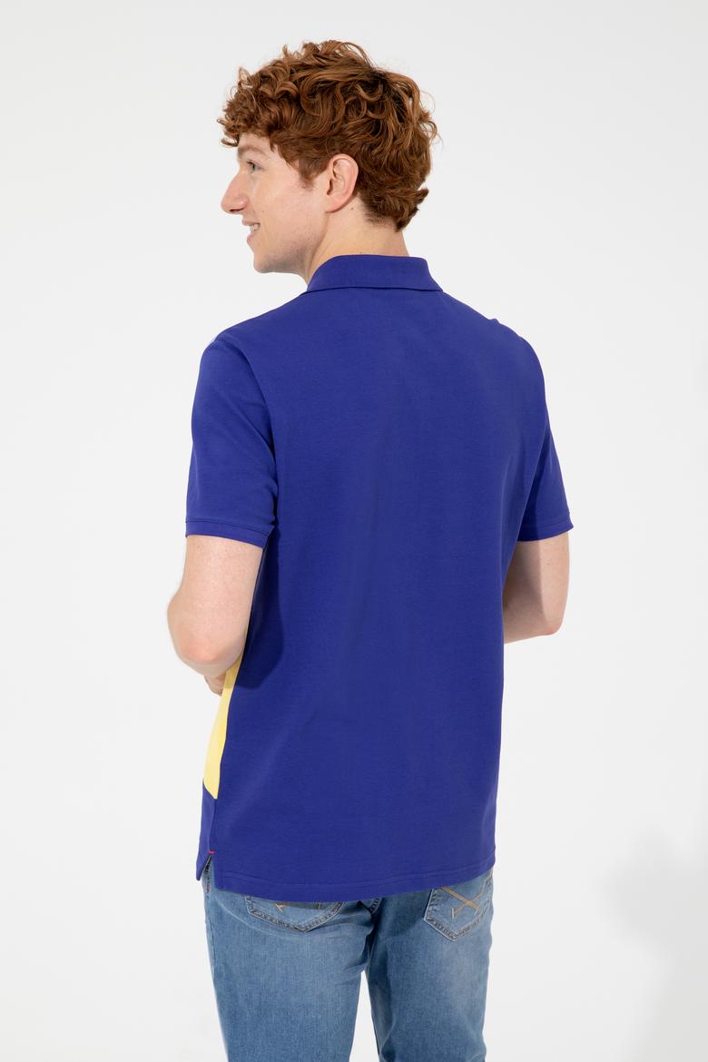 Erkek Mavi Polo Yaka Tişört - 50249191017