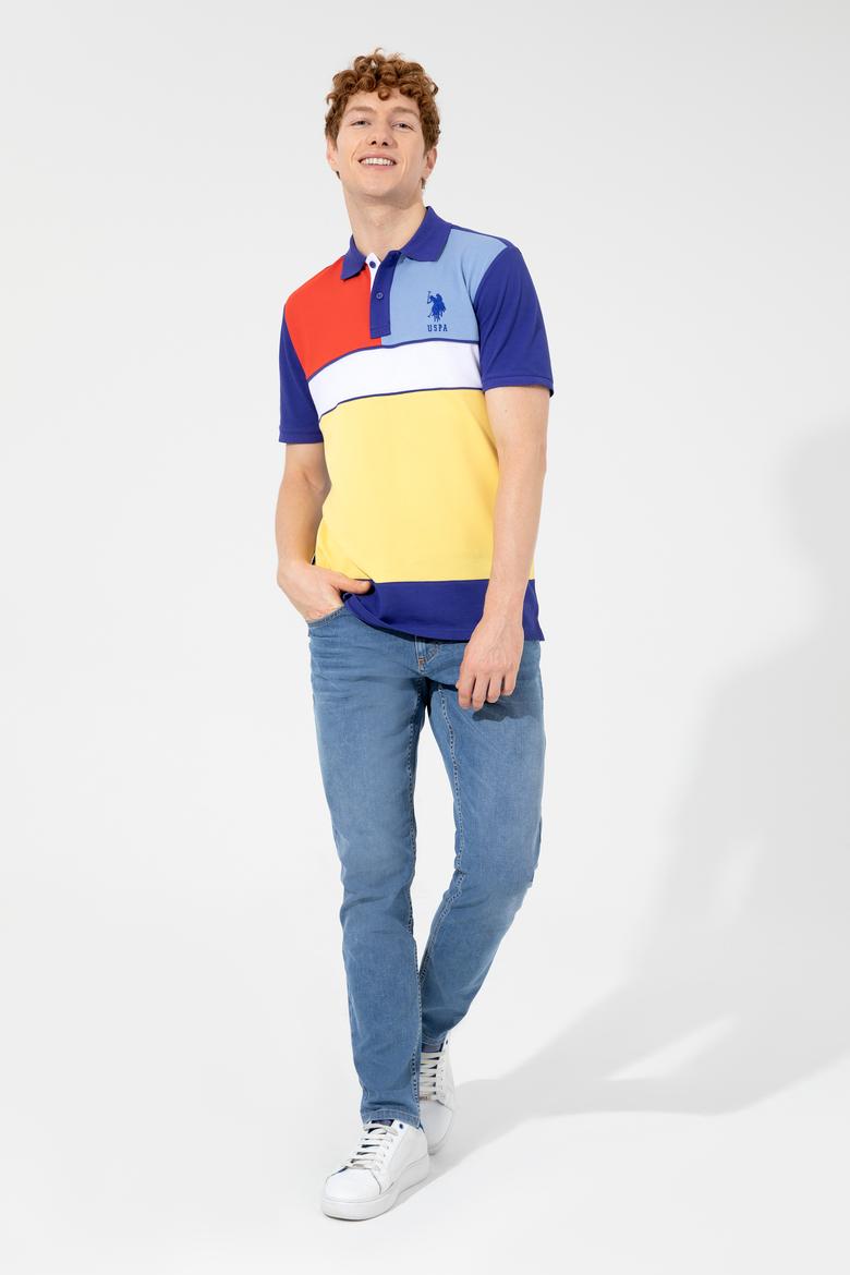 Erkek Mavi Polo Yaka Tişört - 50249191017