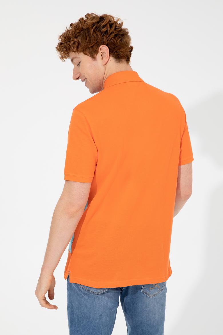 Erkek Turuncu Polo Yaka Tişört - 50249191006