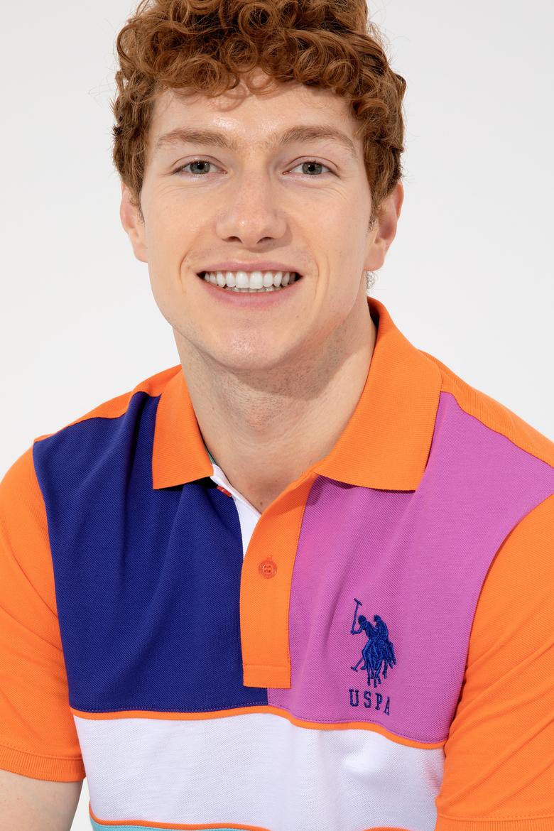 Erkek Turuncu Polo Yaka Tişört - 50249191006