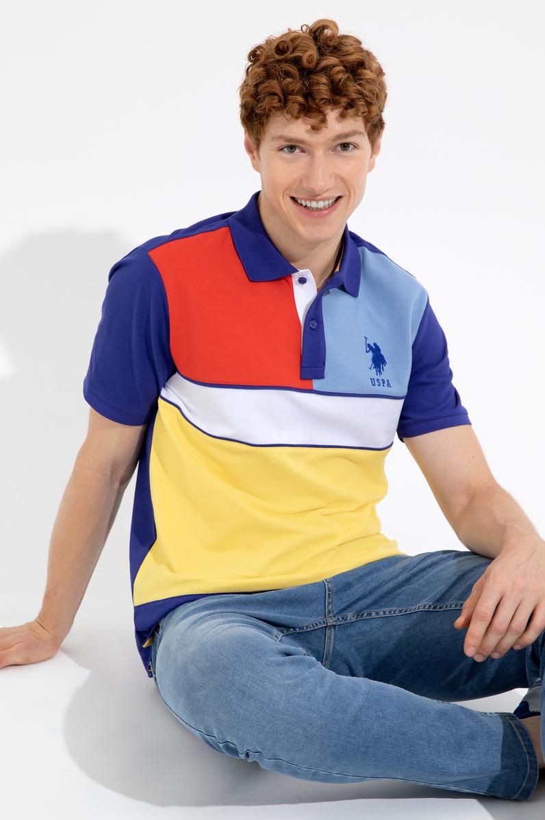 Erkek Mavi Polo Yaka Tişört