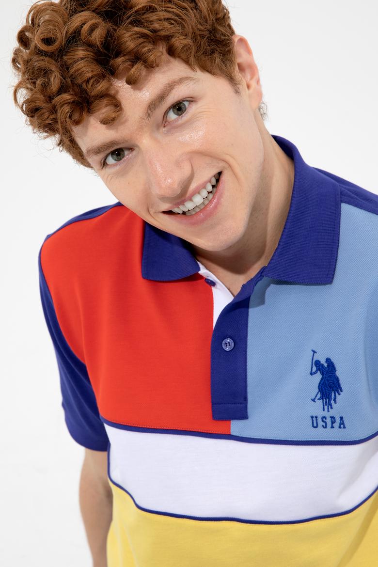 Erkek Mavi Polo Yaka Tişört - 50249191017