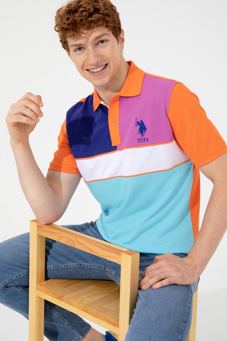 Erkek Turuncu Polo Yaka Tişört - 50249191006