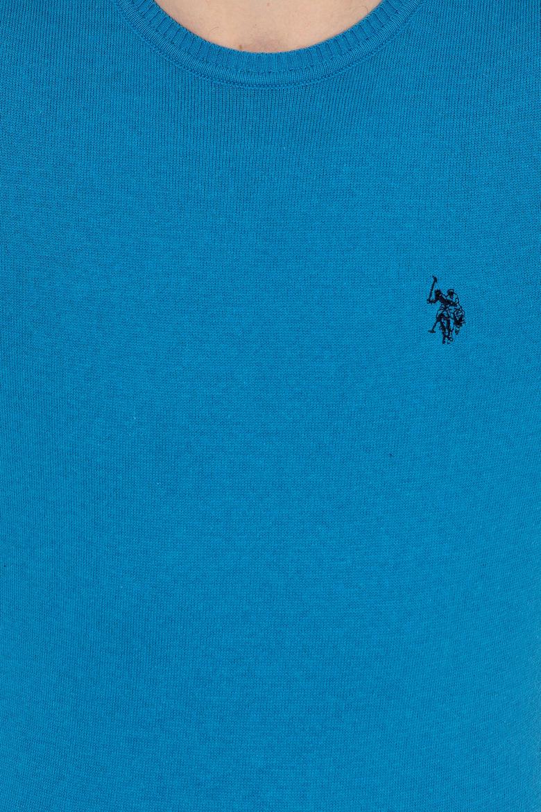 Erkek Kobalt Bisiklet Yaka Basic Triko Kazak - 50251887106