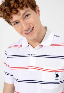 Erkek Beyaz Polo Yaka Tişört - 50247784007