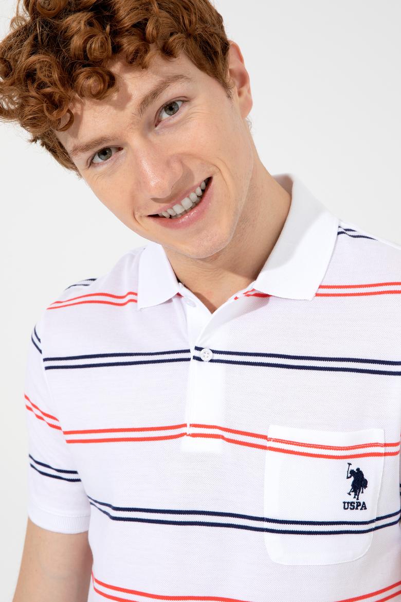 Erkek Beyaz Polo Yaka Tişört - 50247784007