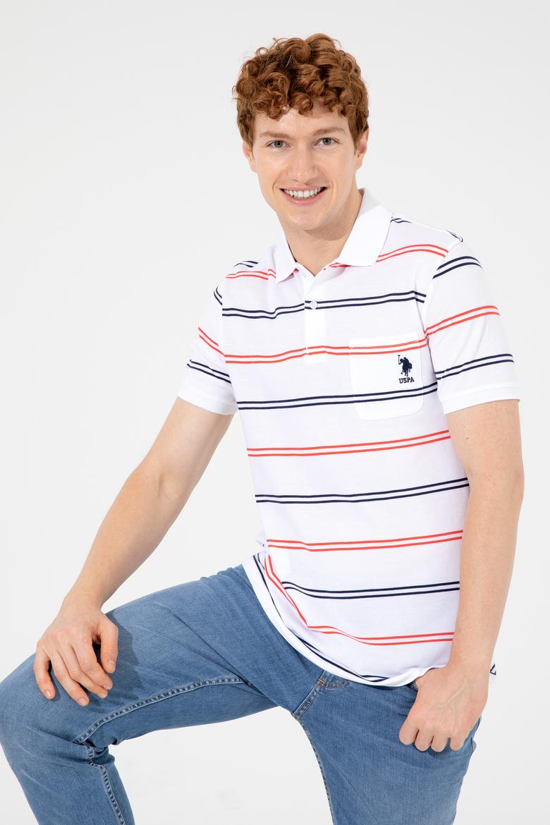 Erkek Beyaz Polo Yaka Tişört - 50247784007