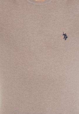 Erkek Vizon Melanj Bisiklet Yaka Basic Triko Kazak - 50251887112