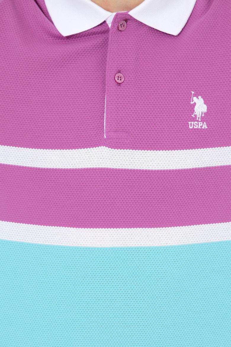 Erkek Menekşe Polo Yaka Tişört - 50249171010