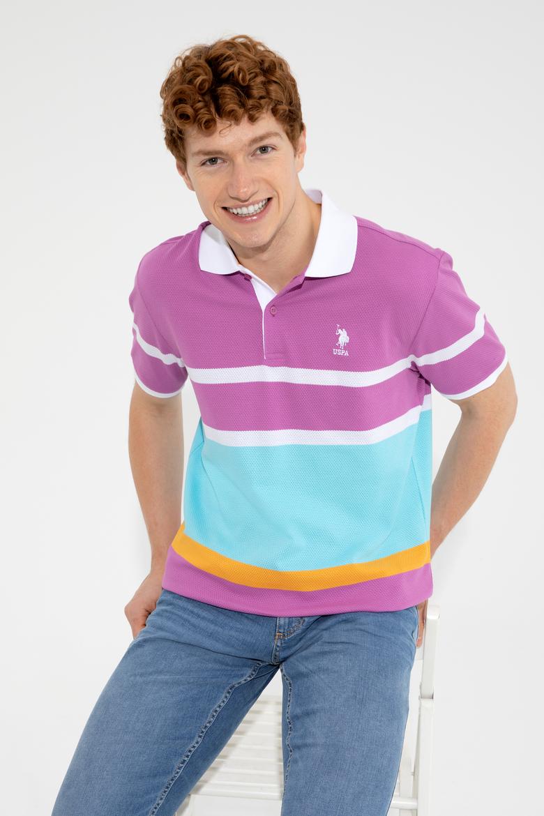 Erkek Menekşe Polo Yaka Tişört - 50249171010