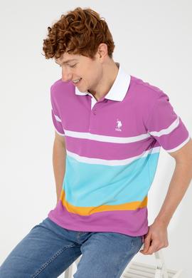 Erkek Menekşe Polo Yaka Tişört - 50249171010