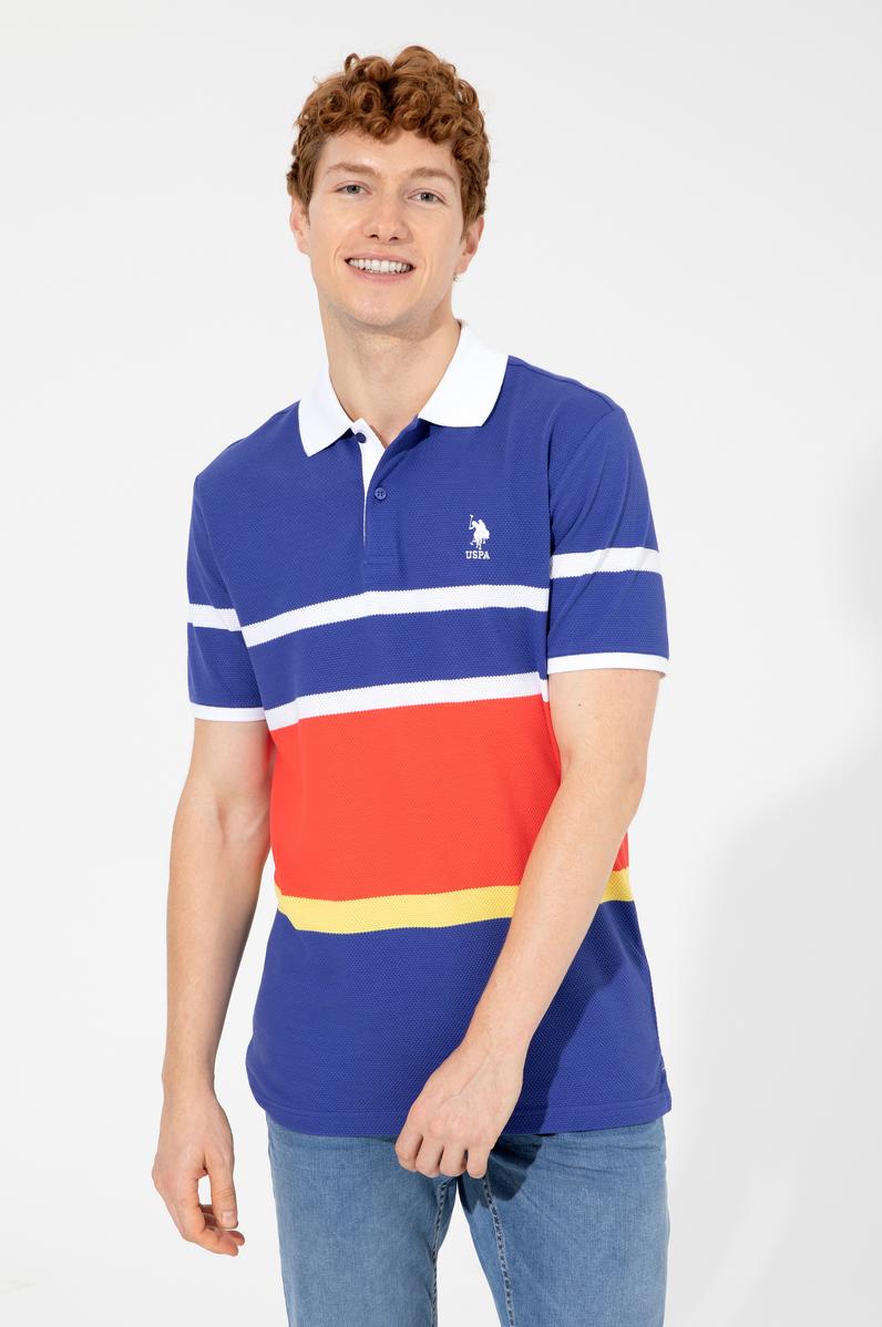 Erkek Mavi Polo Yaka Tişört