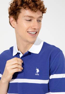 Erkek Mavi Polo Yaka Tişört - 50249171017