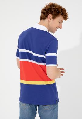 Erkek Mavi Polo Yaka Tişört - 50249171017