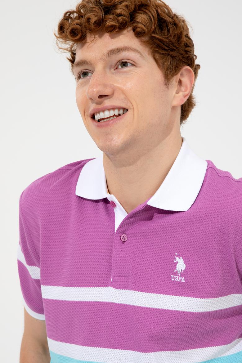 Erkek Menekşe Polo Yaka Tişört - 50249171010