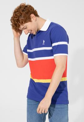 Erkek Mavi Polo Yaka Tişört - 50249171017