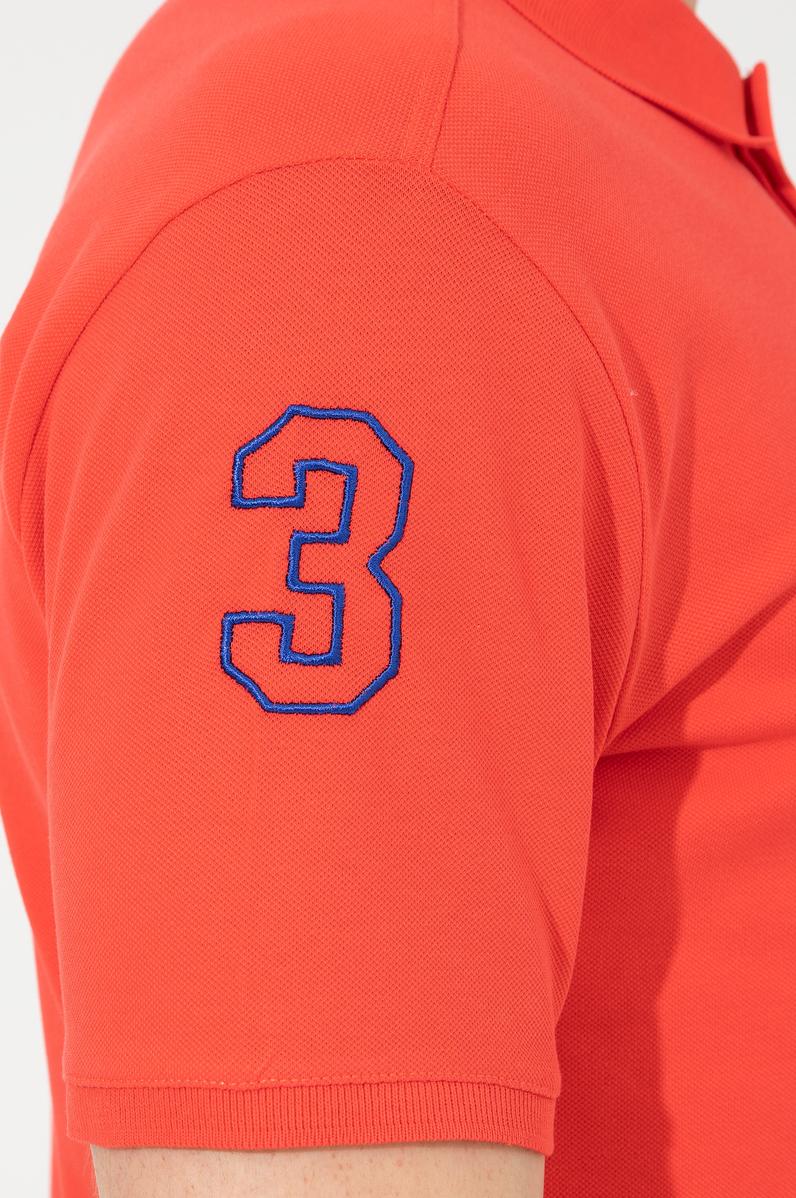 Erkek Kırmızı Basic Polo Yaka Tişört