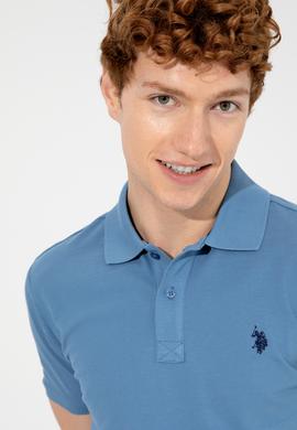 Erkek İndigo Basic Tişört - 50249149084