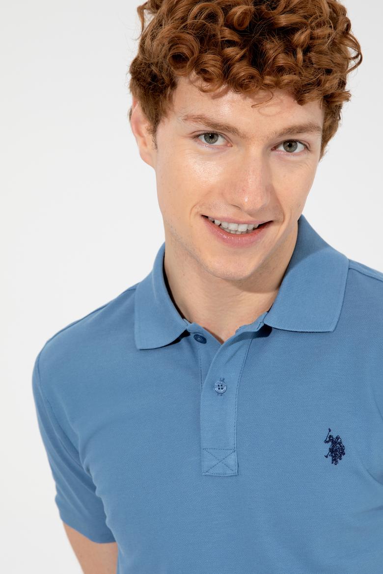 Erkek İndigo Basic Tişört - 50249149084